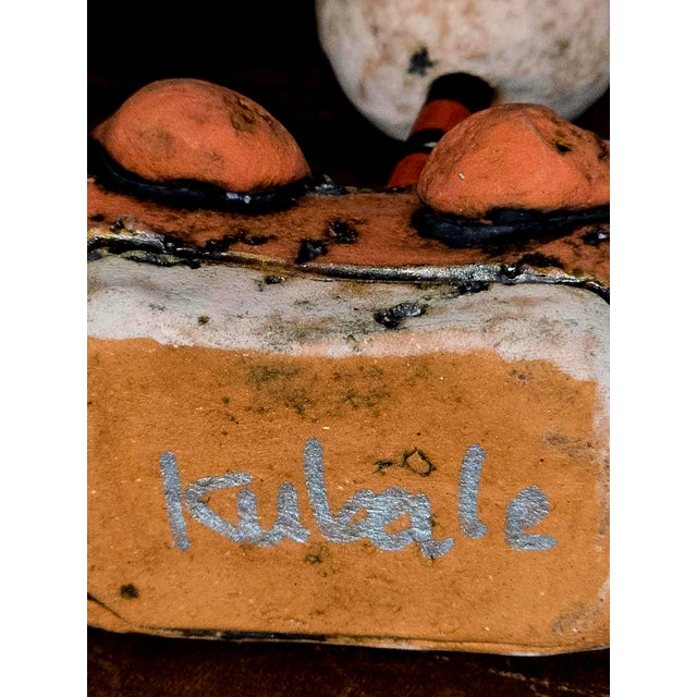 Early 20th Century Signed Nancy Kubale Hand‑Built Ceramic Figurative Sculpture For Sale In Pittsburgh - Image 6 of 9
