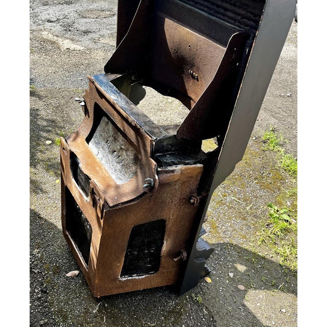 Victorian Art Nouveau Cast Iron Fireplace For Sale - Image 10 of 18