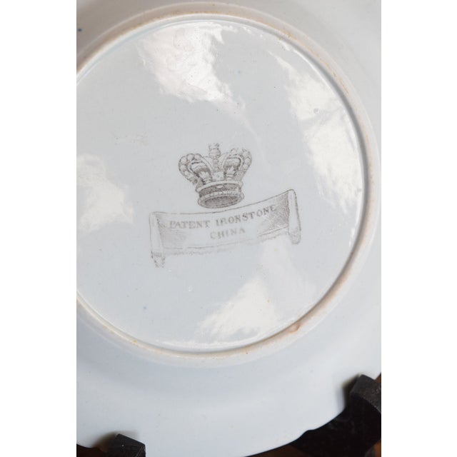 Early 19th Century Georgian Mason's Ironstone Table & Flower Pot Pattern Plates Set For Sale - Image 15 of 16