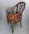 1950s Regency Style Mahogany Leather Armchair For Sale - Image 4 of 6
