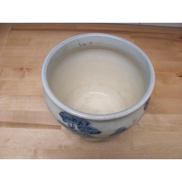 White Early 20th Century Weller Pottery Jardiniere Jap Birdimal Style For Sale - Image 8 of 11