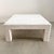 Mid-Century Modern Vintage Square Postmodern Travertine Stone Parsons Coffee Table | 1980s Italian For Sale - Image 3 of 14