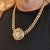 Bulgari Antique Coin Monete Diamond Yellow & White Gold Link Chain Necklace For Sale - Image 16 of 17