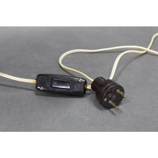 White Wooden Table Lamp, Former Czechoslovakia, 1960s For Sale - Image 8 of 16