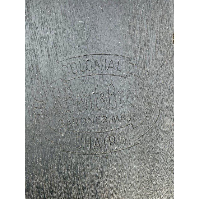 Mid 20th Century S. Bent & Bros. Hitchcock Style Bent Back Rocking Chair For Sale - Image 12 of 12