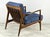 Brown Danish Chair No. 596 & Ottoman by Lawrence Peabody & Ib Kofod-Larsen for Selig For Sale - Image 8 of 10