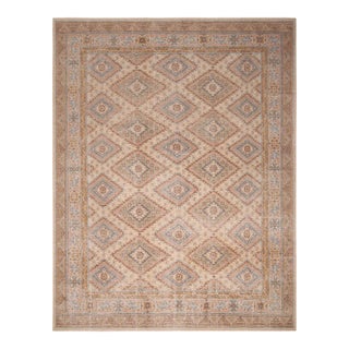 Rug & Kilim’s Oversized Diamond Play Rug in Taupe, 12x15 For Sale