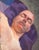 Original Oil Portrait Painting of a Man, “Sleeping Face” For Sale