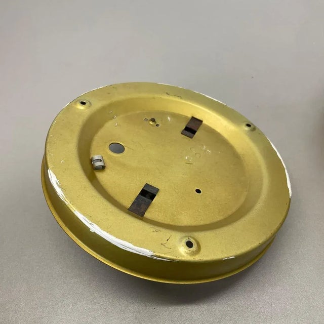 Amber Textured Wall Light in the style of Helena Tynell for Glashütte Limburg, 1960s For Sale - Image 17 of 18