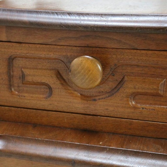 Antique Victorian Carved Walnut Marble Top Dresser With Mirror Circa 1890 For Sale - Image 9 of 15