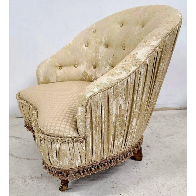 Shabby Chic Boudoir Lounge Chair by Carol Hicks Bolton For Sale In Miami - Image 6 of 11