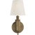 Longacre Sconce in Hand-Rubbed Antique Brass with Linen Shade Designer: Thomas O'Brien Finish: Hand-Rubbed Antique Brass...