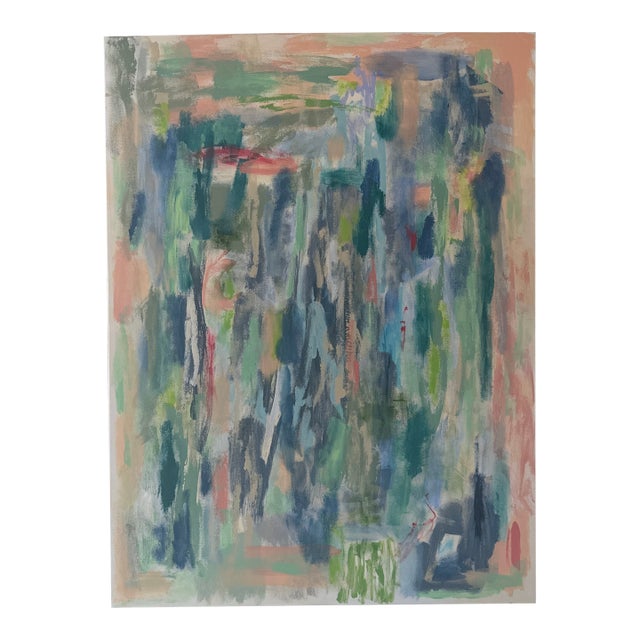 Original Abstract Acrylic Painting on Large Deep Canvas For Sale