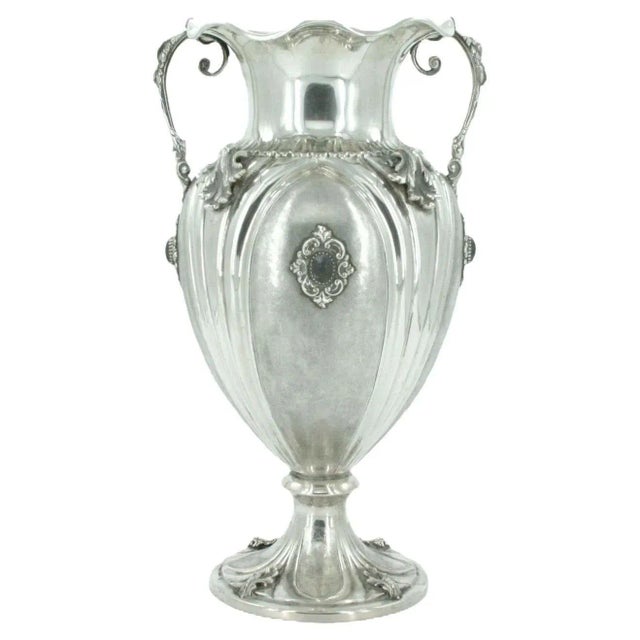 19th Century Sterling Silver Decorative Vase For Sale - Image 13 of 13