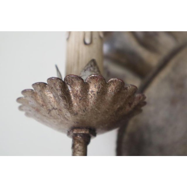 Louis XIV Silver and Wood Wall Lights, Set of 2 For Sale - Image 10 of 18