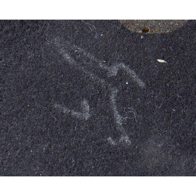 Black Raku Pottery Bear With Copper Fish by Tony Evans For Sale - Image 8 of 8