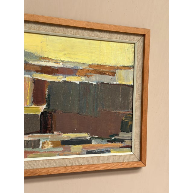 Karl Axel Gadd, Abstract Composition, 1960s, Oil Painting on Canvas, Framed For Sale - Image 7 of 18