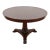 Kindel Furniture Neoclassical Banded Oak Pedestal Center Table or Breakfast Table For Sale