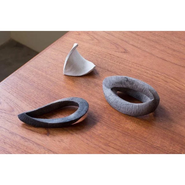 Set of stoneware ceramic by unknown danish artist. Hand made in Denmark during the 1960-70s. Drawing inspiration from...