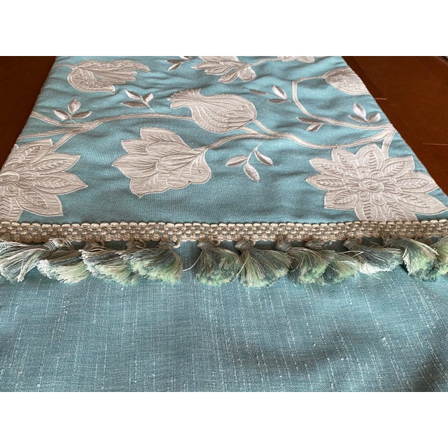 Professionally Designed Throw Pillows With Bolster & King Size Runner Set- 5 Pieces For Sale - Image 11 of 12