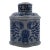 1970s Blue & White Asian Urn For Sale