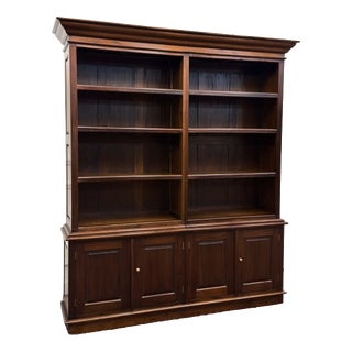 English Semi Open Bookcase For Sale