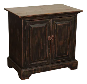 Rustic Farmhouse Style Distress Painted Storage Cupboard