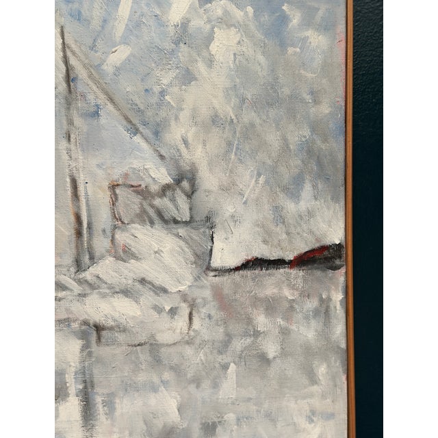 Michael Hertzman, Silhouette of the Boat, 1992, Oil on Canvas, Framed For Sale - Image 6 of 18