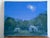 Wood Late 20th Century Folk Art Nocturne Oil Landscape Painting With Horses For Sale - Image 7 of 7