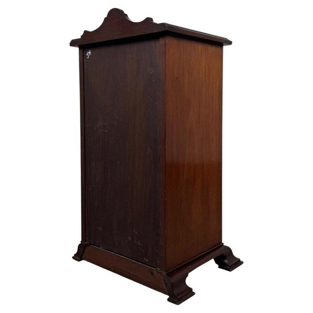 Early 20th Antique Century English Mahogany Cupboard For Sale - Image 4 of 11