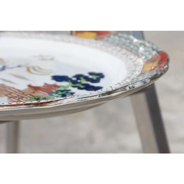 1920s Rare Set of Three Platters Ac Harley Jones Stoke on Trent Ye Olde Chinese Willow For Sale - Image 5 of 13