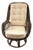 Lewittes Furniture 1970s Rattan/Wicker Swivel Chair For Sale