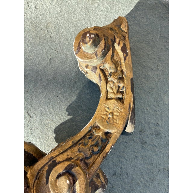 Monumental Rococo Revival Cherub Wall Bracket, 22 Inches For Sale - Image 10 of 10