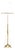 Arts and Crafts English Brass Height Adjustable Floor Lamp, 1900 For Sale