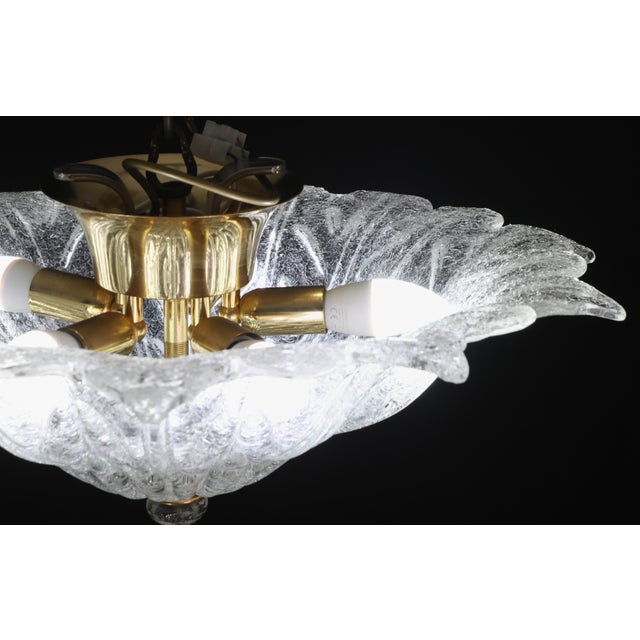 Amsterdam Palmetta, Italian Murano Glass Ceiling Light or Flush Mount, 1970s For Sale - Image 11 of 16