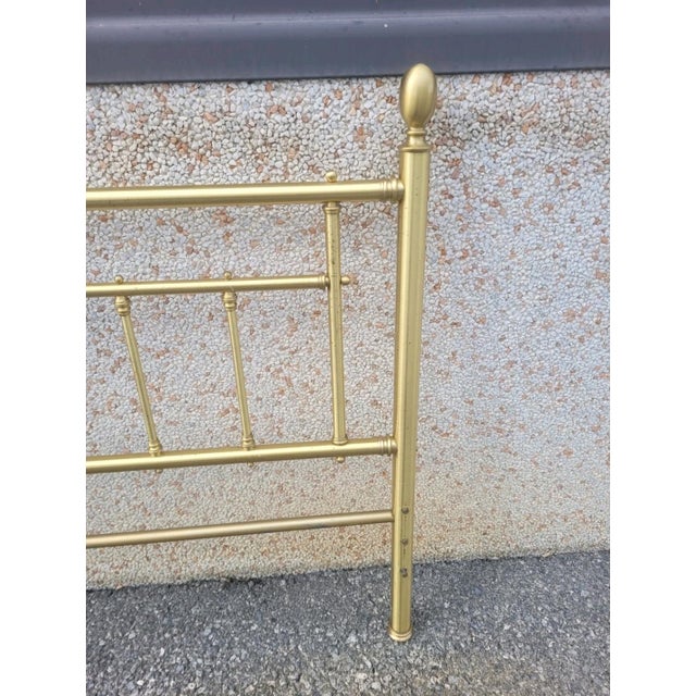 Vintage Gilt Brass Headboard, 1970s For Sale - Image 9 of 12