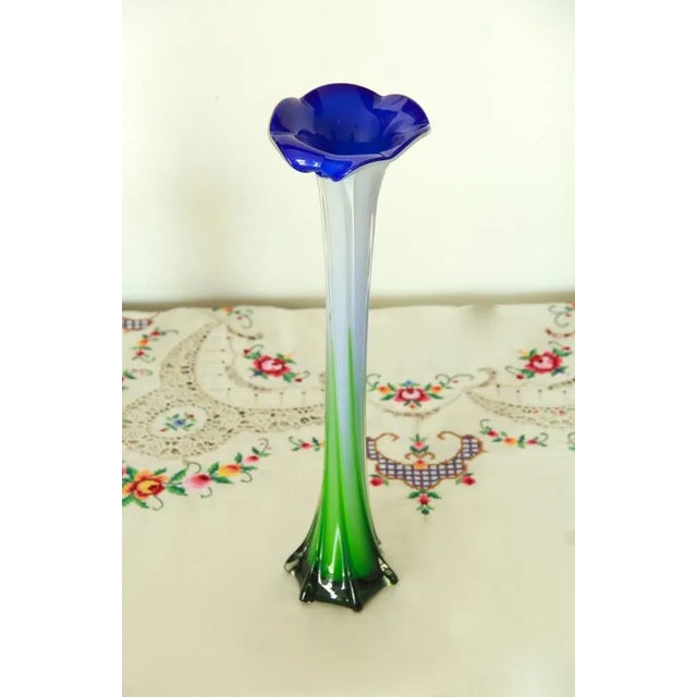 Vintage Italian Calla Vase in Murano, 1970s For Sale - Image 10 of 10