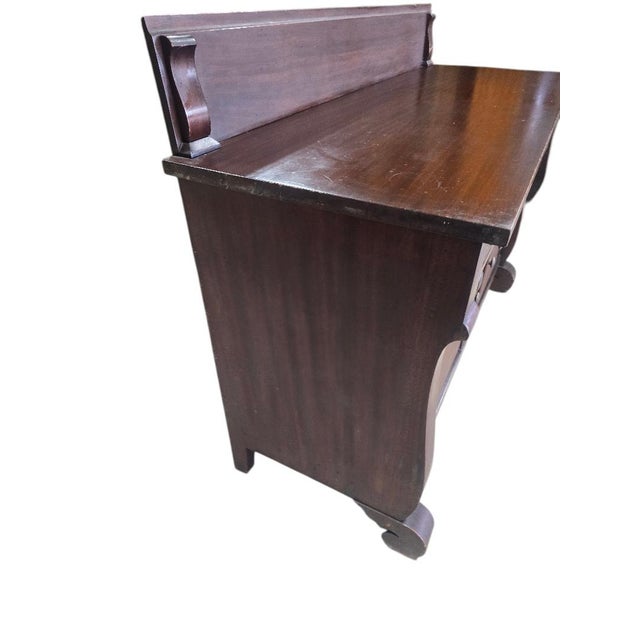 Mid 20th Century Vintage Solid Maple Early American Sideboard Buffet Server For Sale - Image 5 of 7