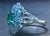 A classic, Cocktail ring 1.5 Carat Natural Oval Cut Emerald Ring With Blue Topaz &amp; Amethyst 14 Karat Gold Oval cut...