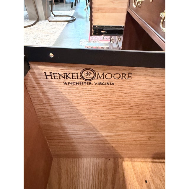 Henkel Harris Mahogany Double Pedestal Executive Desk For Sale - Image 12 of 12