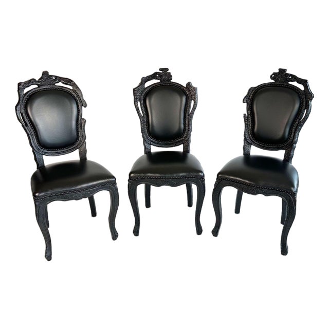 2000s Moooi Smoke Dining Chairs by Maarten Baas - Set of 3 For Sale