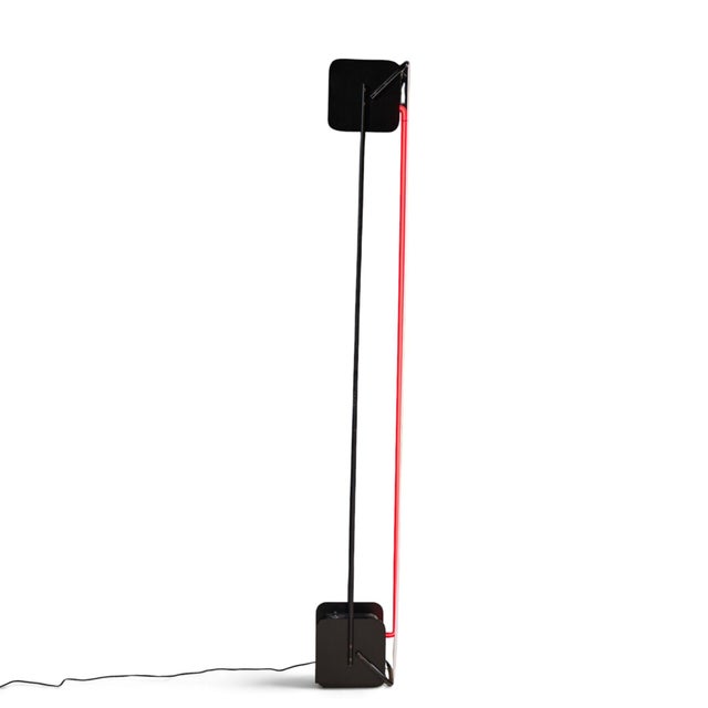 Mid-Century Modern Mid 20th Century Dan Chelsea and Rudi Stern for George Kovacs Mid Century Modern Neon Torchiere Floor Lamp For Sale - Image 3 of 8