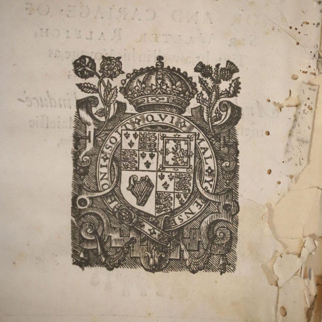 Rare 1st Edition Book: A Declaration of the Demeanor by Sir Walter Raleigh & Francis Bacon For Sale - Image 4 of 11