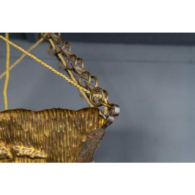 Art Nouveau Ceiling Lamp Chandelier For Sale - Image 9 of 18