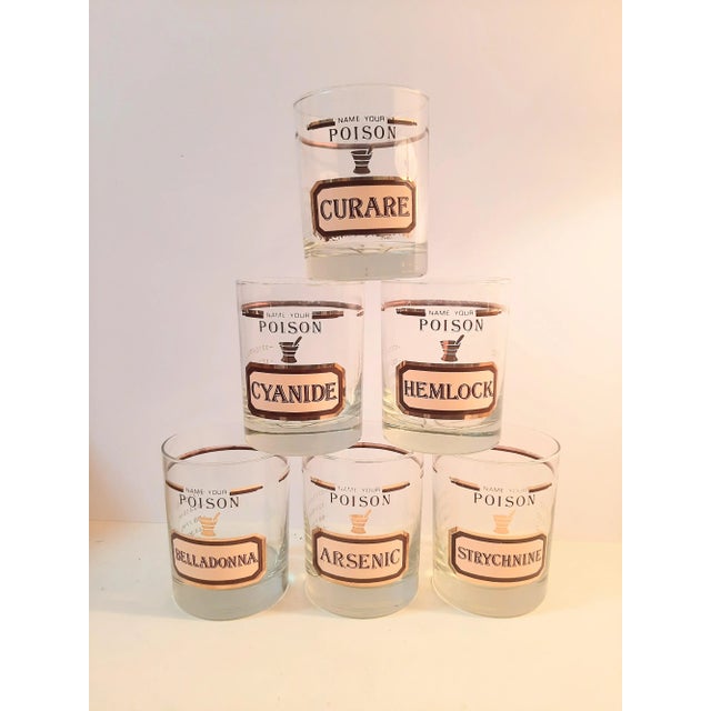 Name Your Poison Barware Glasses Bar Vintage For Sale - Image 14 of 14