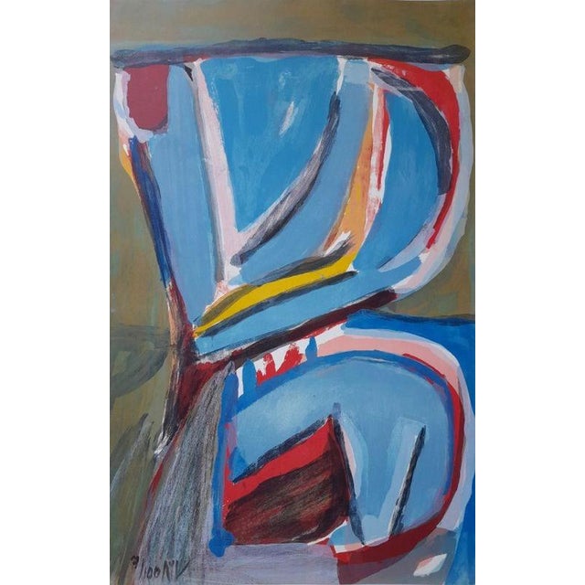 Lithograph, 1975 Handsigned by the artist in pencil and numbered 7/100 Publisher : Bram van Velde et Jacques Putman, Paris...