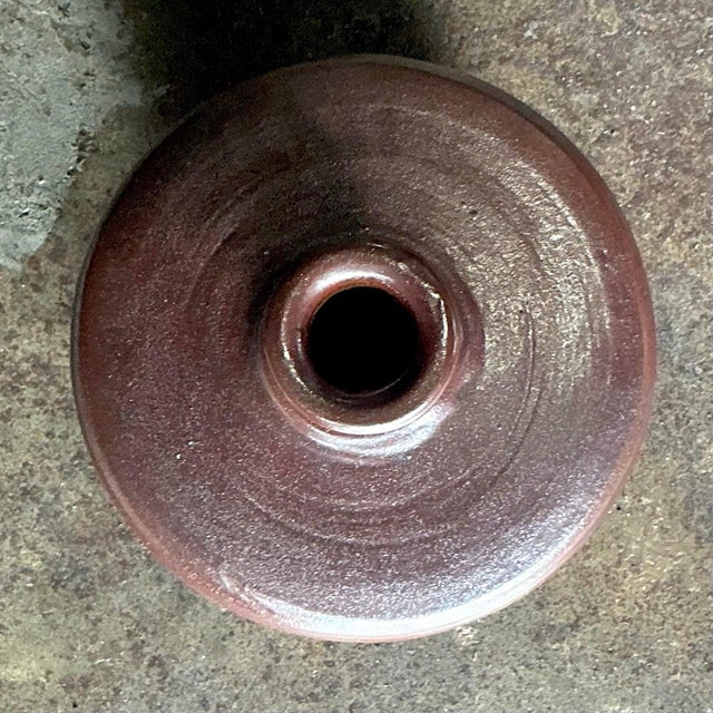 Vintage Boho Original Studio Pottery Vase For Sale - Image 11 of 11