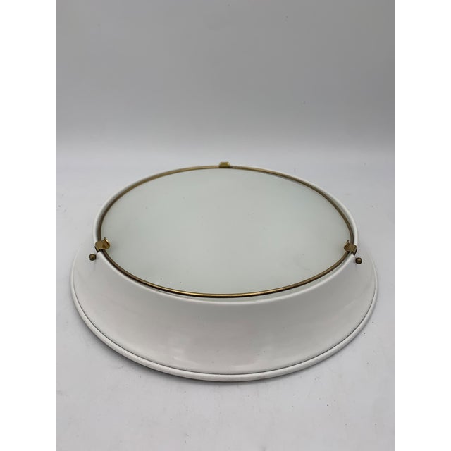 Vintage Ceiling Lights in Glass attributed to Fontana Arte, Italy, 1960s, Set of 2 For Sale - Image 4 of 6