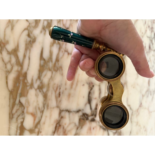 Antique French Enamel Opera Glasses Greviere Paris For Sale - Image 10 of 12