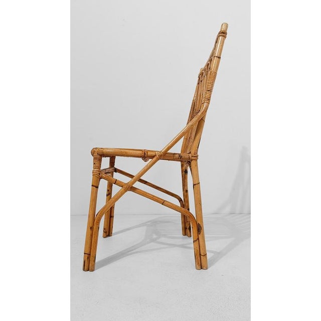 Mid-Century Italian Riviera Style Cane and Rattan Chairs, 1960s, Set of 2 For Sale - Image 15 of 18